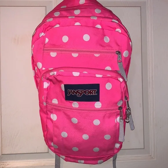 Jansport large backpack with 4 zippered areas to hold a lot. Key & bottle too - Picture 2 of 12